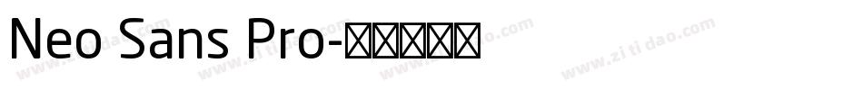 Neo Sans Pro字体转换